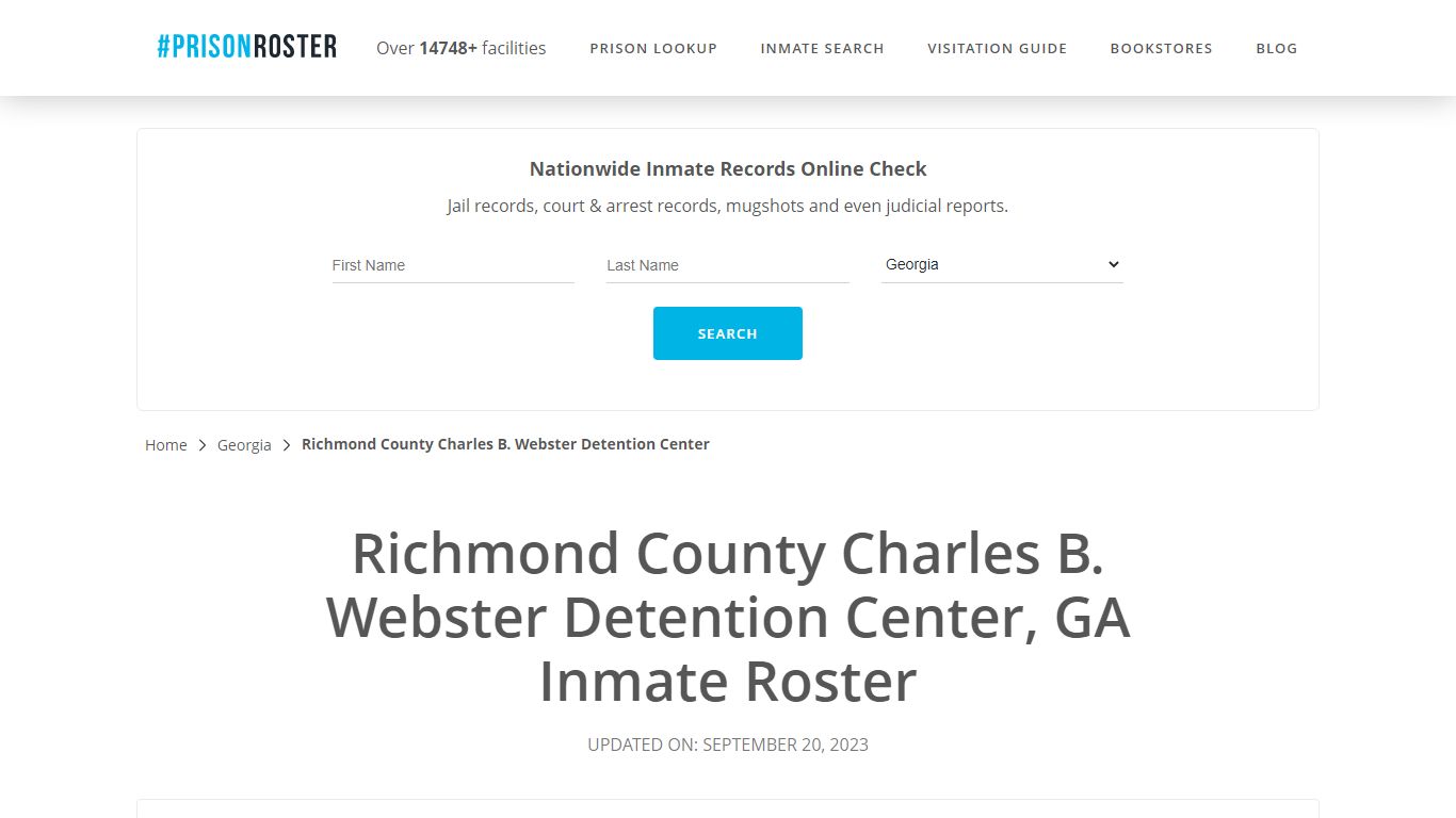 Richmond County Charles B. Webster Detention Center, GA